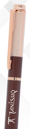 Textured Rose Gold Metal Ball Pen