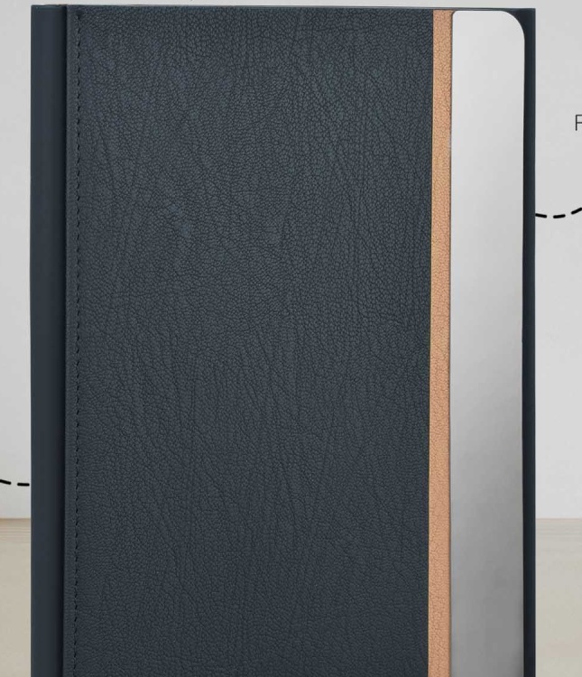 A5 Thermal PU Leather Notebook with Large Branding Area