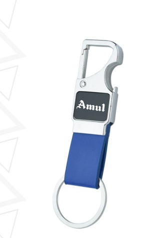 Carabiner Strap Keychain - Blue