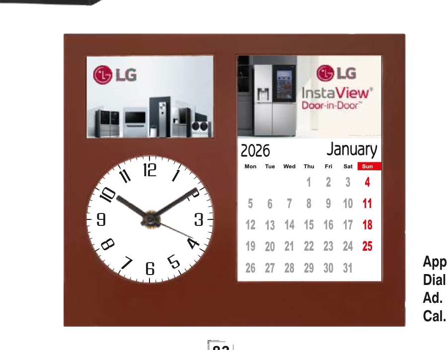 Right Delux Table Cum Wall Clock Model 83