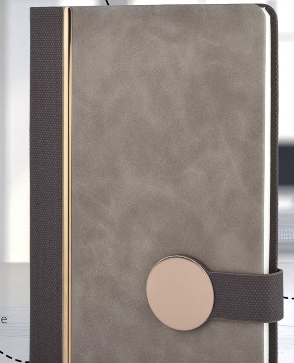A5 Thermal PU Leather Notebook with Magnetic Closure