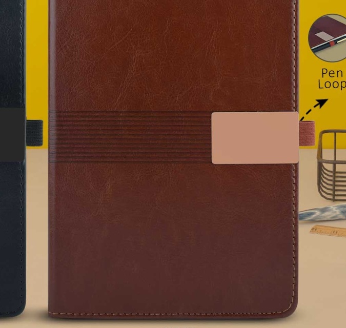 A5 Thermal PU Leather Notebook with Pen Loop