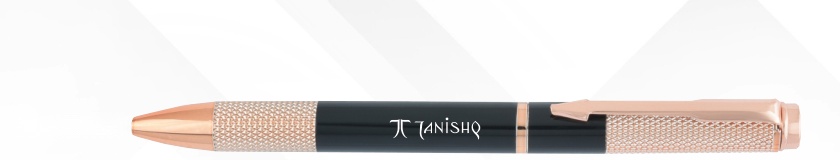 Rose Gold Textured Metal Ball Pen