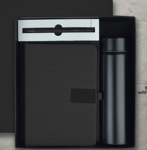 CGS 63 A5 Notebook & 500ml Temperature Display Flask Gift Set