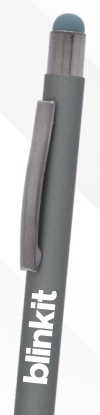 Grey Slim Metal Ball Pen