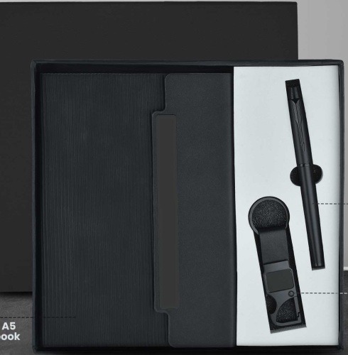 CGS 51 A5 Notebook, Metal Pen & Metal Keychain Gift Set