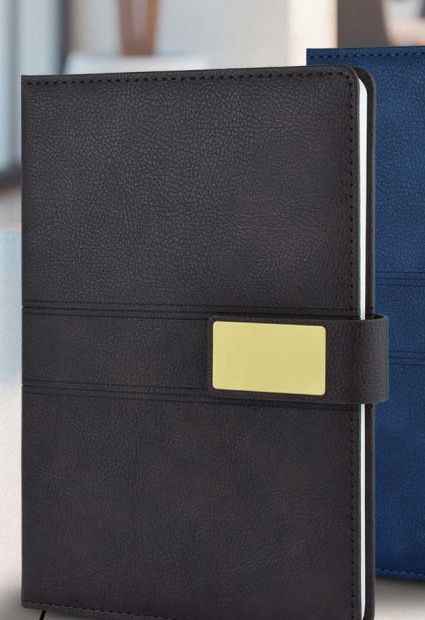 A5 Thermal PU Leather Notebook with Magnetic Closure