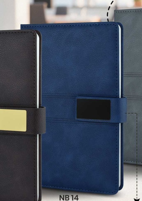 A5 Thermal PU Leather Notebook with Magnetic Closure