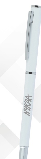 White Silver Metal Ball Pen