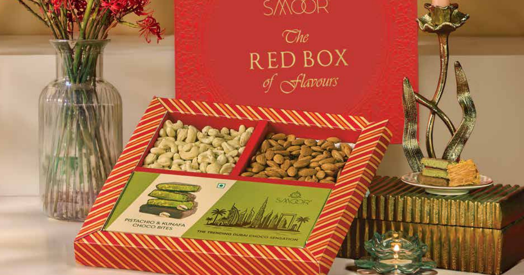 SMOOR The Auspicious Red Box - Premium Dry Fruit Edit