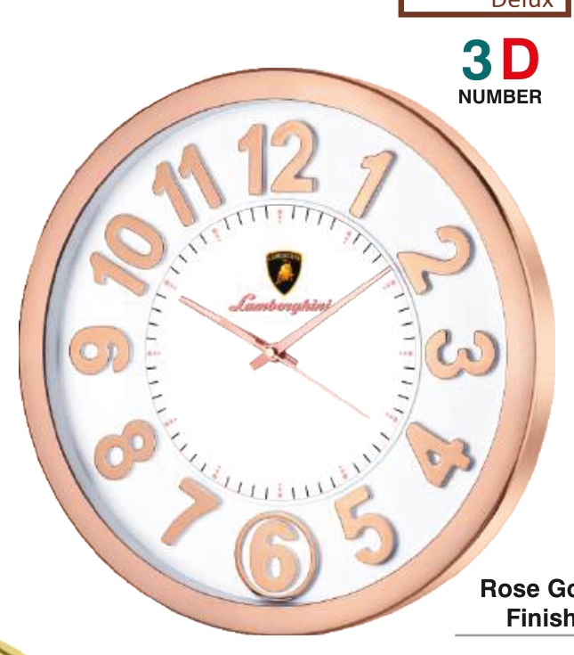 Right Delux 3D Number Wall Clock Model 66