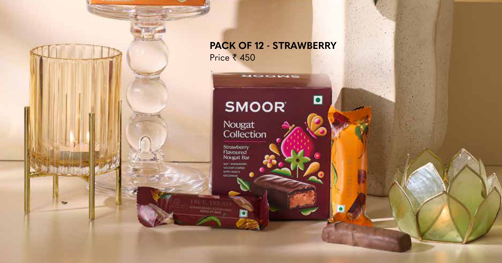 SMOOR Nougat Collection - Pack of 12 - Strawberry