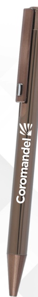 Brown Metallic Metal Ball Pen