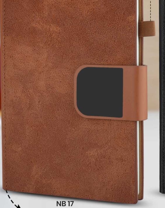 A5 Thermal PU Leather Notebook with Pen Loop