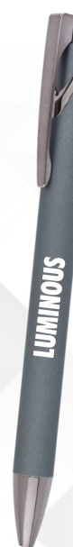 Grey Matte Accent Metal Ball Pen