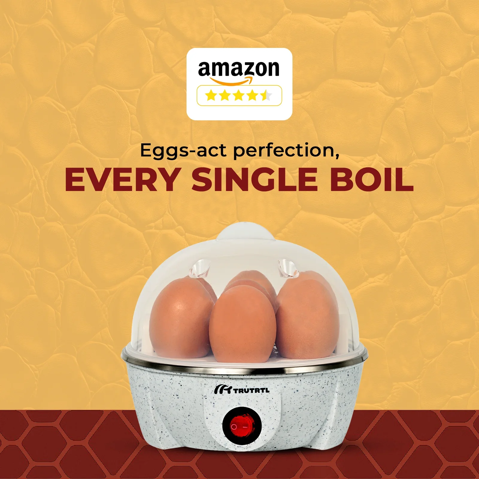 truTRTL Smart Marble Egg Boiler