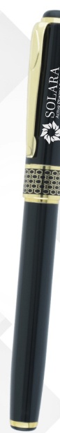 Black Gold Pattern Metal Ball Pen