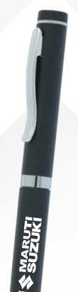 Black Silver Trim Metal Ball Pen