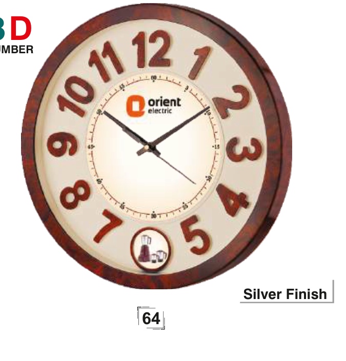 Right Delux Pendulum Wall Clock With Ad. Model 64