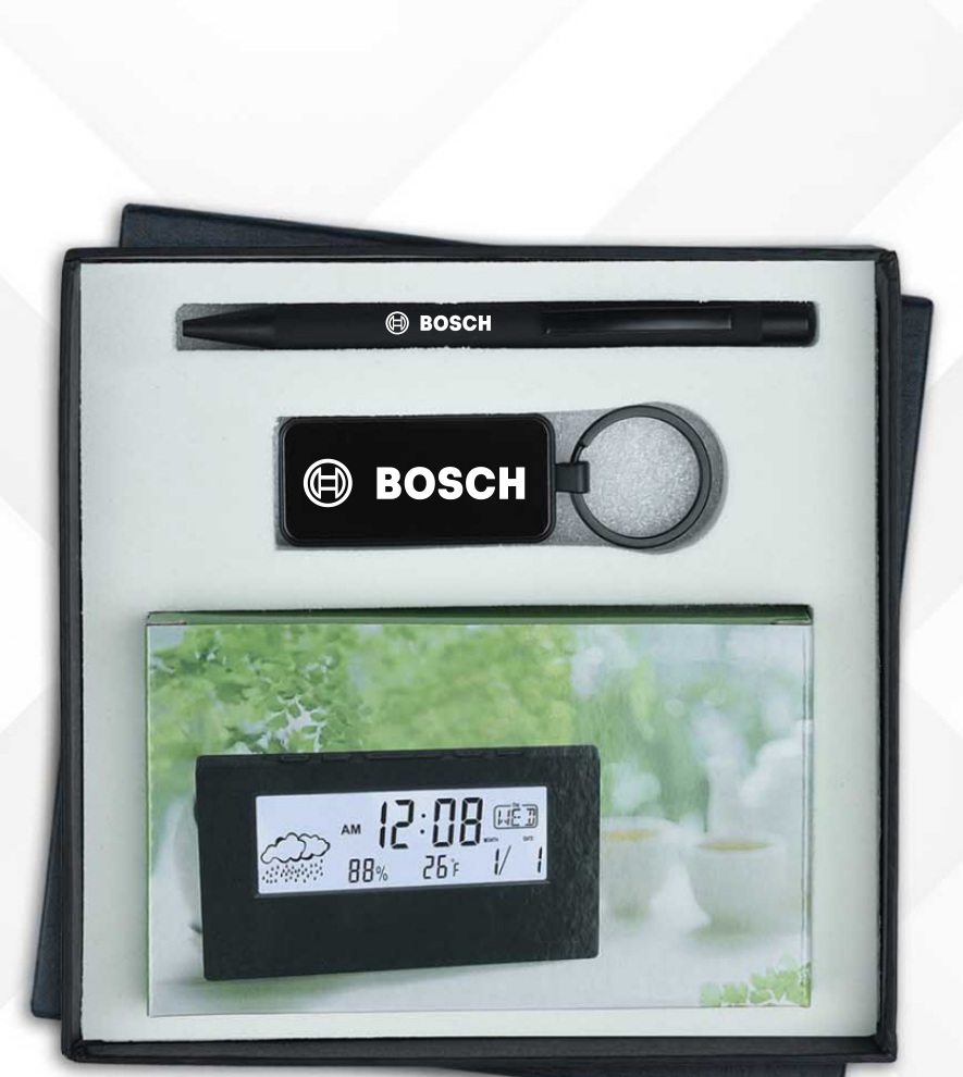 CGS 25 Digital Clock, Keychain & Pen Gift Set