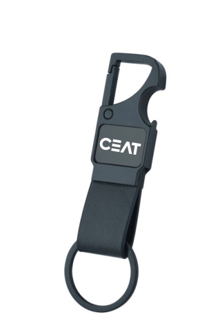 Carabiner Strap Keychain - Black