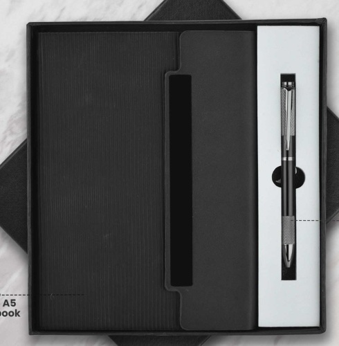CGS 43 A5 Notebook & Metal Pen Gift Set