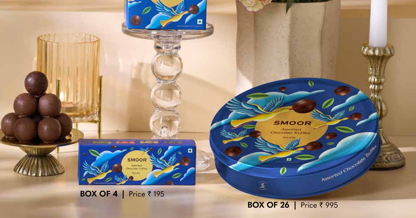 SMOOR Assorted Chocolate Truffles - Box of 26