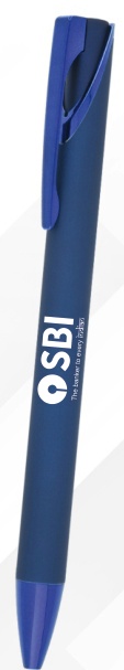 Blue Matte Accent Metal Ball Pen