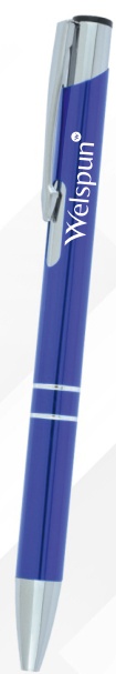 Blue Gloss Metal Ball Pen