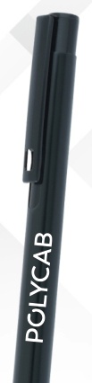 Black Slim Clip Metal Ball Pen