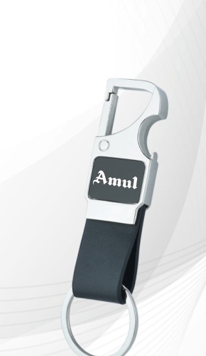 Carabiner Strap Keychain - Black