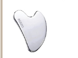 AG Premium Stainless Steel Gua Sha Tool - Silver (Item No. 34396)