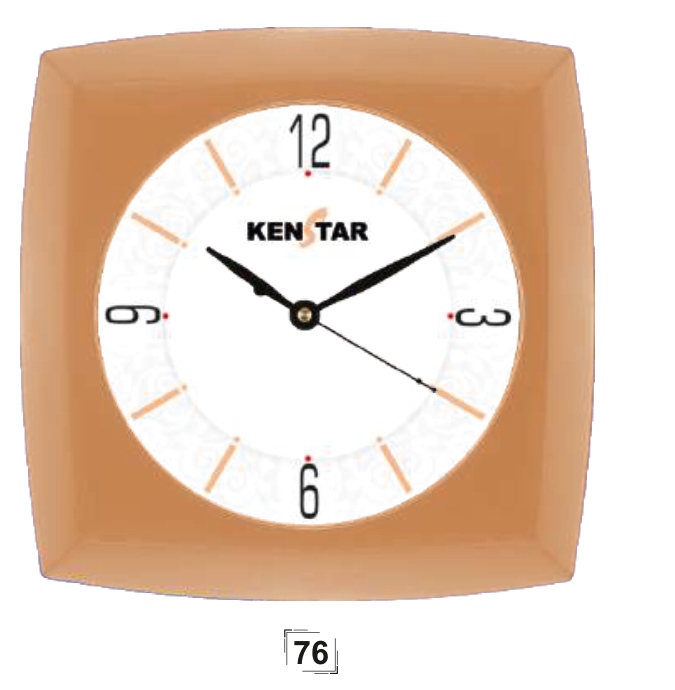 Right Delux Wall Clock With Acrylic Glass Model 76